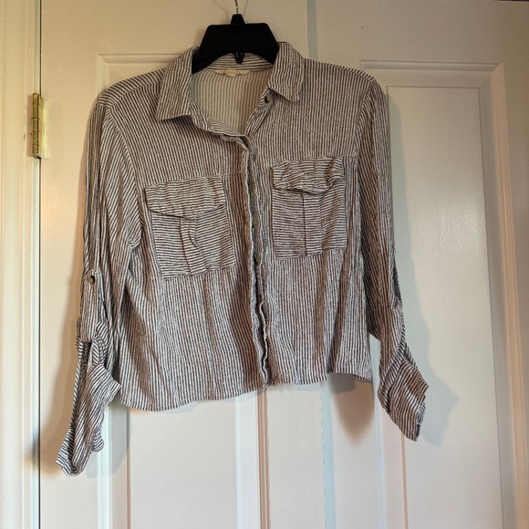 Sim & Sam button down striped top - Picture 1 of 2